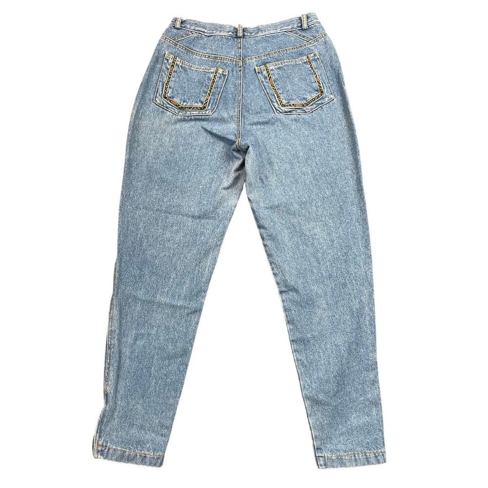 Vintage 90s Gloria Vanderbilt Amanda High Rise Tapered Mom Jeans Ankle Zip - 30